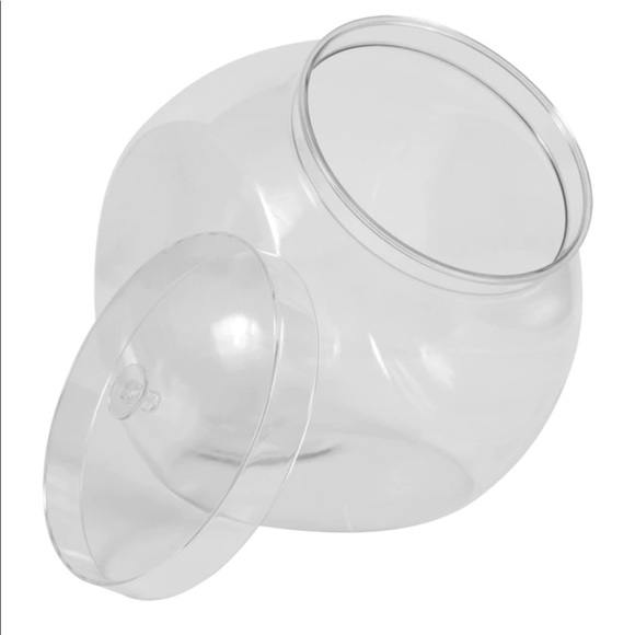 New Caterer's Corner Clear Plastic Candy Jar with Lid - 80 oz. - Picture 4 of 5